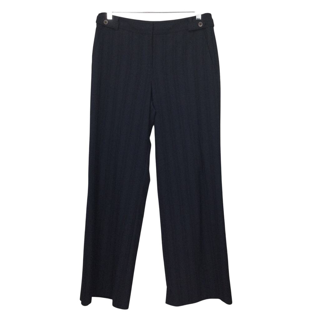 Liz Claiborne Sloane Pinstripe Career Straight Leg Corpcore Pants Women's 12